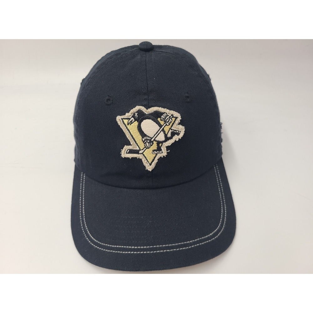 Pittsburgh Penguins 1967 Old Time Hockey Strapback Adjustable Hat Cap NHL Black
